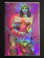 *HOLOFOIL* Battle Damage Cosplay Pink Ranger Topless Virgin Variant picture