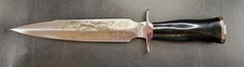 Impact Cutlery Custom Engraved D2 Steel Dagger Knife Bull Horn Handle- 2500 picture