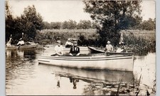 SHANNON'S FOX RIVER RESORT cary, il. postcard illinois real photo rppc mchenry picture