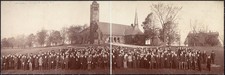 Medford Massachusetts Tufts College 1903 Panorama Students University Church picture