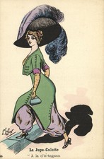 PC ARTIST SIGNED, F. LAFON, GLAMOUR, A LA D'ARTAGNAN, Vintage Postcard (b50145) picture