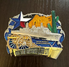 RARE USS San Antonio LPD-17 USN Chief’s Mess Challenge Coin picture