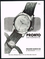 1950s Original Vintage Pronto Automatic Datograf Watch MCM Art Print Ad picture