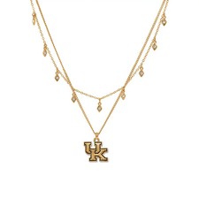 Kentucky Wildcats, Licensed University Emblem Cory Necklace, 18K gold plated picture