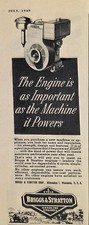 1949 Print Ad Briggs & Stratton 4-Cycle Gasoline Engines Milwaukee,Wisconsin picture