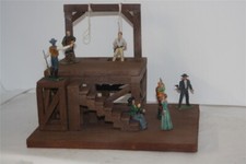 2800 gallows Wild West, to 7 cm collectible figures, finished model in composite mixed construction picture