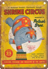 1954 Polack Bros Shrine Circus Poster 12
