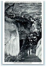 c1920s Frozen Niagara Showing the Magnitude of the Mighty Falls Postcard picture