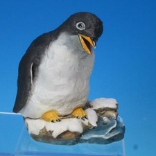 Boehm Porcelain Bird Sculpture - Gentoo Penguin Fishing for Dinner - 6 inches picture