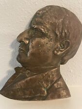 Antique turn of century Bronze Casting Portrait Head 25th President W McKinley picture
