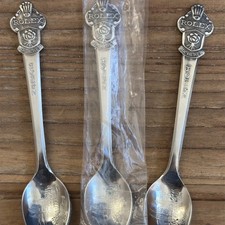 3 NEW Vintage Souvenir ROLEX Demitasse Spoon Bucherer of ZURICH Switzerland  picture