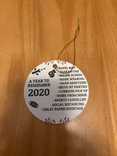 Custom 2020 A Year to Remember Christmas Ornament – Pandemic Quarantine – New picture