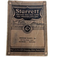 Vtg L.S. Starrett Co. Catalog No. 26 Fine Mechanical Tools Precision Tools 1938 picture
