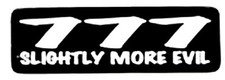 777 SLIGHTLY MORE EVIL HELMET STICKER HARD HAT STICKER  picture