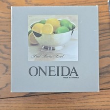 ONEIDA Silver Plated Paul Revere Heart Bowl Silver Plate Bowl picture