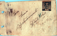 RARE CUBAN ACTOR ROLANDO OCHOA INSCRIBED SIGNED AUTOGRAPH 1947 ORIG MA81 picture