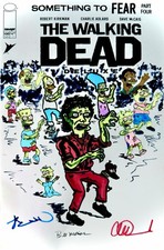The Walking Dead Deluxe #100 Sketch Cover Bill Morrison Simpsons Thriller Parody picture