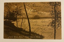 Vintage UDB Postcard ~ Grand River ~ Grand Rapids Michigan MI c1907 picture