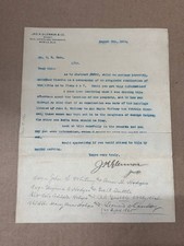 1904 Jas K Glennon Mobile Alabama Letter Property Title Marriage Records picture