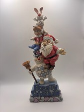 Enesco Frosty the Snowman by Jim Shore Stacked “Winter Friends” 600158 picture