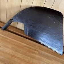 Large Japanese Maebiki Oga Saw 62cm Blade Antique Timber Forestry Display Tool picture