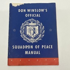 1939 Don Winslow NAVY SQUADRON OF PEACE Manual With Creed Insert L3-2 picture