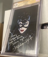 Batman '89: Echoes #1 Rare Cover CGC 9.9 Mint Signed by Michelle Pfeiffer  picture