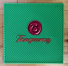 Tanqueray Gin Rubber Service Wait Station Large Square Spill Bar Mat Coaster NEW picture