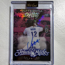 Jesus Made 2026 Wild Card Matte Metal Graffiti Auto 1/1 picture