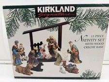 Kirkland Signature 13 Piece Nativity Set Christmas Animals Baby Figurines Angel picture