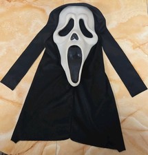 Vintage Ghost Face Scream Movie Mask Gen 2 Poly 97-99 Fun World Div  11.5