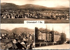 Views Olbersdorf Zittau Germany Village Houses Stamp Real Photo RPPC Postcard picture