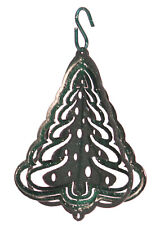 SWEN Products CHRISTMAS TREE GREEN Tini Swirly Metal Wind Spinner picture