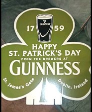 Guinness Happy St. Patrick’s Day Shamrock Sign 1759 Dublin Ireland picture