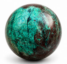 Natural Sonora Sunrise Chrysocolla Rich Sphere 230g 53mm Copper Mineral Crystal picture