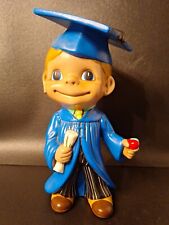 Vtg 70s Atlantic Mold Ceramic Smiley Graduate Boy Figurine Hand Painted 11” Tall picture