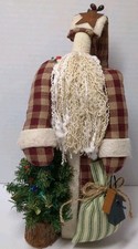 Handmade Primitive Folk art Santa 10.5