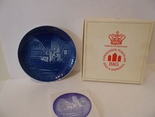 Bing & Grondahl Christmas Plate 1976 Jule-After Christmas Welcome 9076 (S1 picture