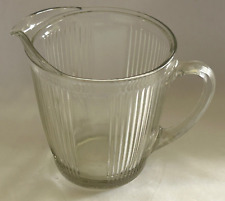 Vintage EKCO Chicago 1930’s 32oz Ribbed Pitcher Clear Glass Excellent picture