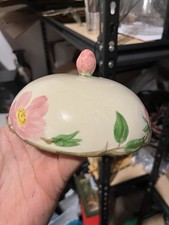 Vintage Franciscan Desert Rose Toast /Egg Warmer Cover Lid Vented picture