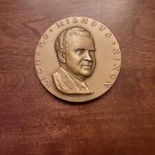 Richard M Nixon Official Bronze Commemorative 1969 Inauguration Medal picture