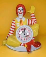 Vintage 1981 3D Ronald McDonald 3D Wall Clock. USA by Burwood Production Co picture