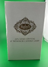 Vintage 24% Leaded Crystal Shannon Godinger Windsor Candle Lamp/NEW picture