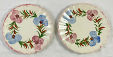 Blue Ridge Floral Bread Plate 6.25