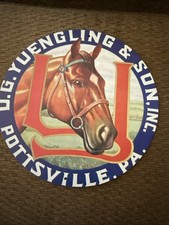 D.YUENGLING & SON INC. POTTSVILLE PA 8”x8” Metal Tin With Horse  picture