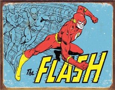 Desperate Enterprises The Flash - Retro Tin Sign - Nostalgic Vintage Metal Wall  picture