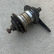 Vintage Bendix Two 2 Speed Kick Back Rear Hub Yellow Band USA Schwinn 36 hole  picture