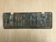 VINTAGE 1923 - 1924 TEXAS LICENSE PLATE picture