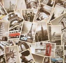 Dxhycc 32 PCS 1 Set Vintage Retro Old 14.3 X 9.3 Cm, as the pictures show  picture