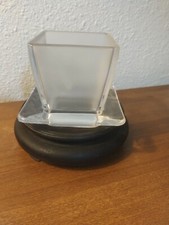 Heavy Frosted Glass Candleholder picture